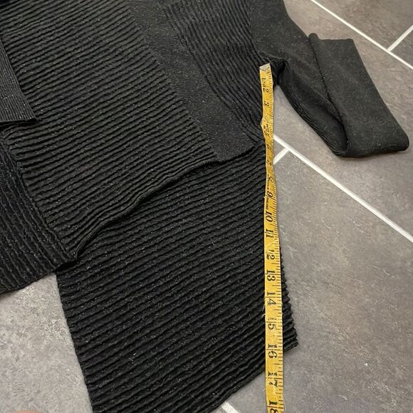 Eileen Fisher charcoal Cadigan sweater size Small Petite - Picture 6 of 9